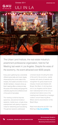 October 2011 eblast