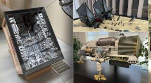 Various models used to show concepts, scale and detail to be captured in film production.